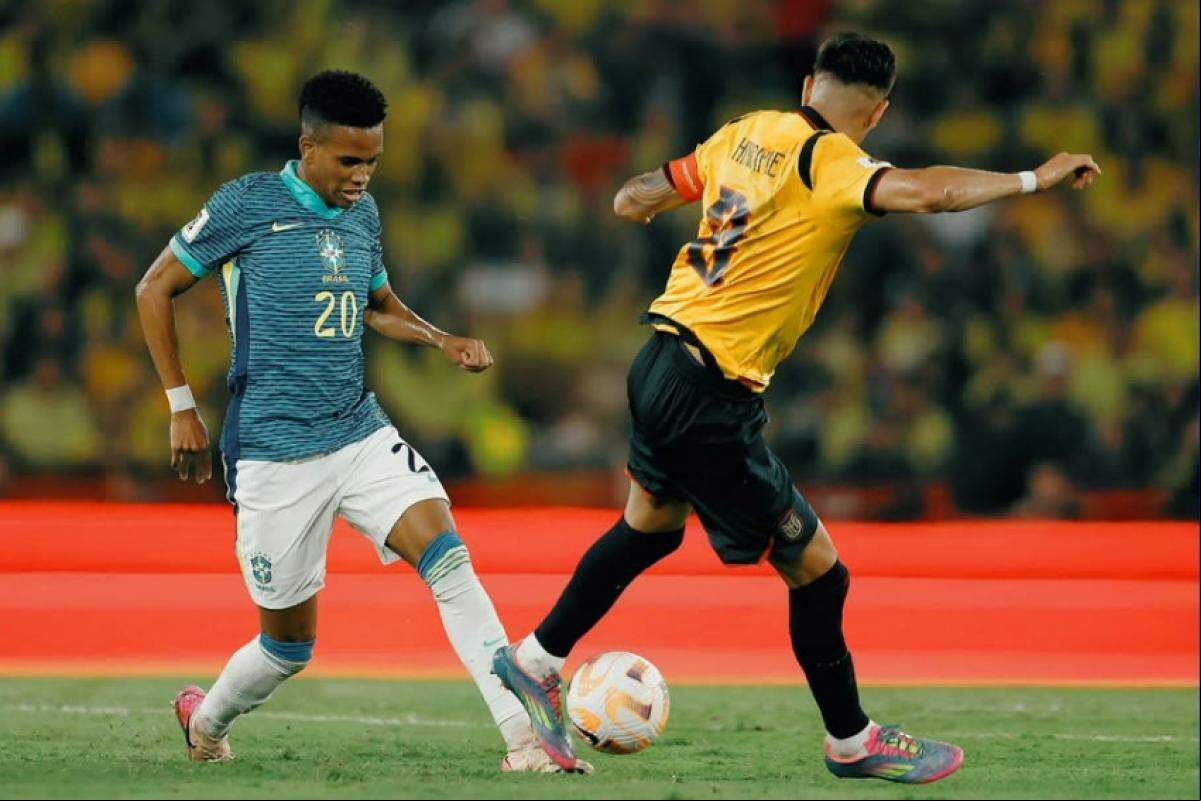O Brasil empatou por 0 a 0 com o Equador, no estádio Monumental