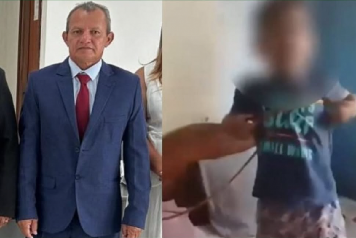 A investigação começou após a circulação de um vídeo nas redes sociais que mostra uma criança amarrada pelo pescoço.